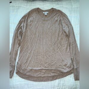 Athleta Taupe Long Sleeve Shirt